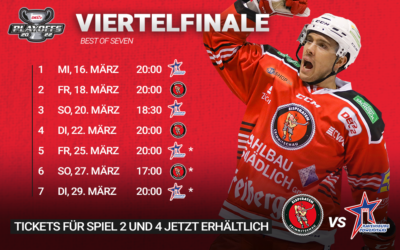 Eispiraten treffen in Viertelfinale auf Towerstars