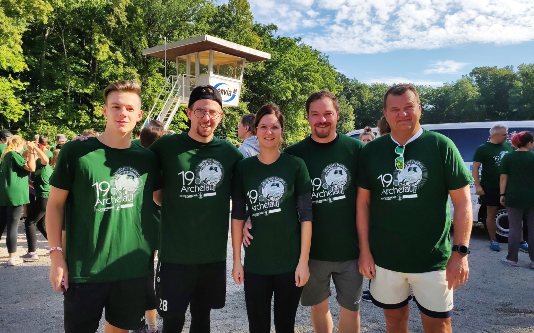 Eispiraten-Verwaltungsteam läuft beim 19. Archelauf