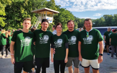 Eispiraten-Verwaltungsteam läuft beim 19. Archelauf