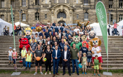Eispiraten mit TeamSportSachsen beim „Offenen Regierungsviertel“