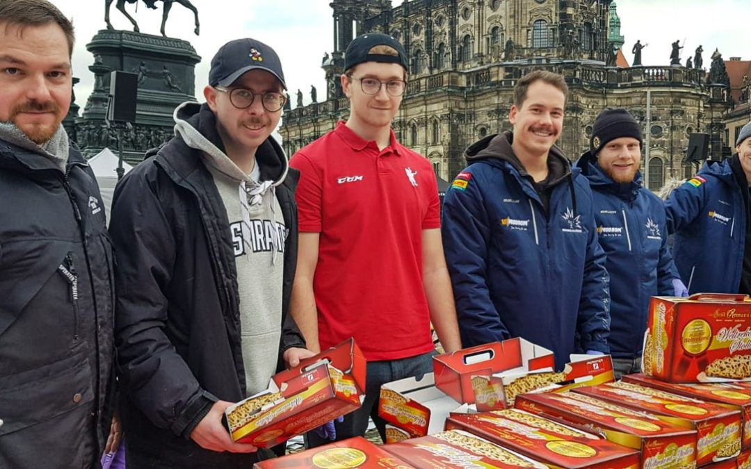 Eispiraten und Rekordteam knacken Stollenrekord für schwerstkranken Louis