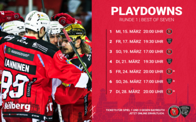 Die Termine zur 1. Playdown-Runde gegen Bayreuth