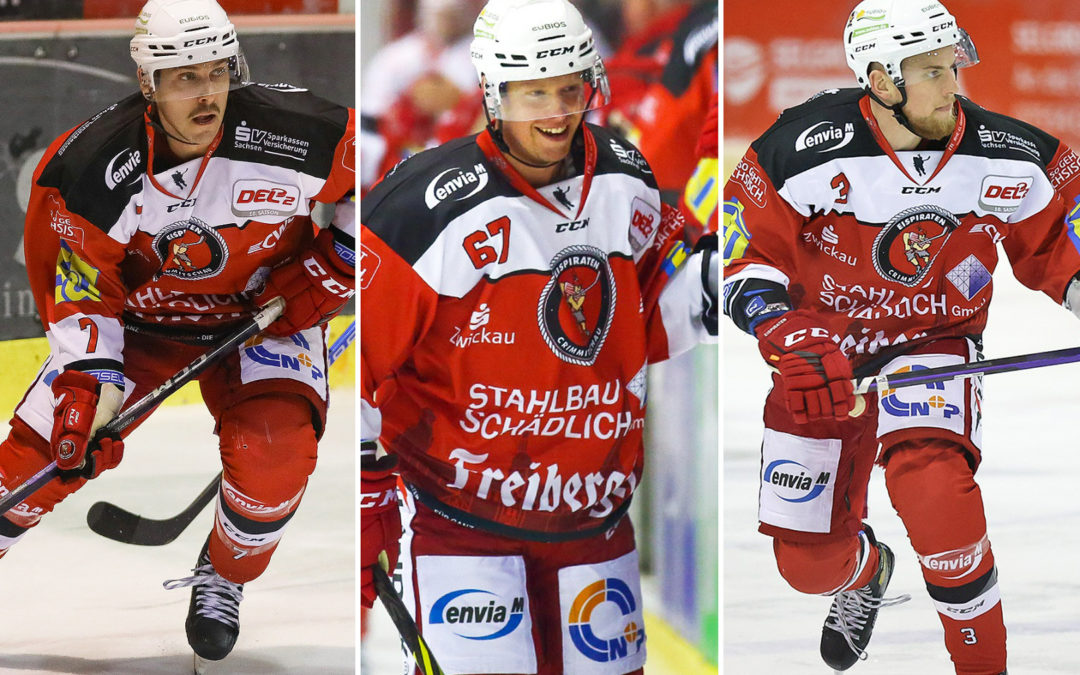 Eispiraten verabschieden Tyler Gron, Jasper Lindsten und Nick Walters