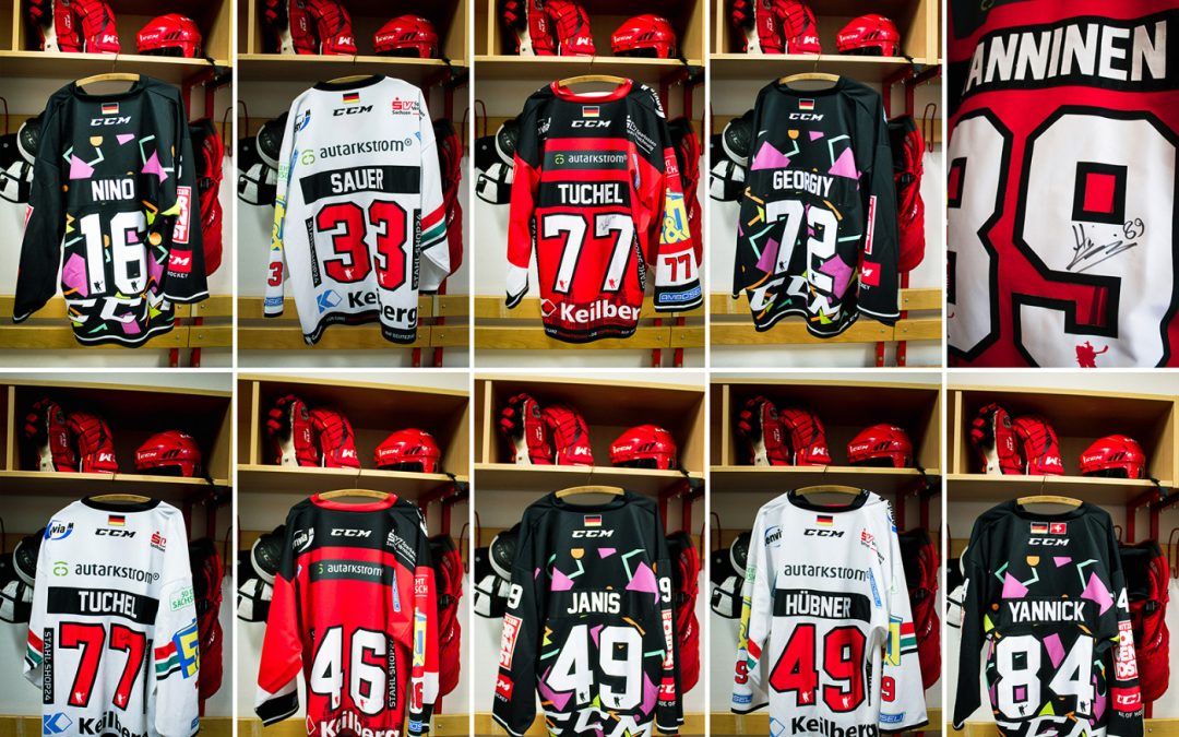 Eispiraten versteigern Restposten an Game Worn Trikots
