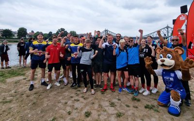 Eispiraten mit TeamSportSachsen beim Drachenboot-Festival in Dresden