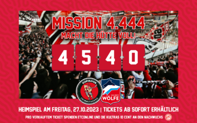 Mission 4.444: Ihr macht uns die Hütte gegen Selb voll!