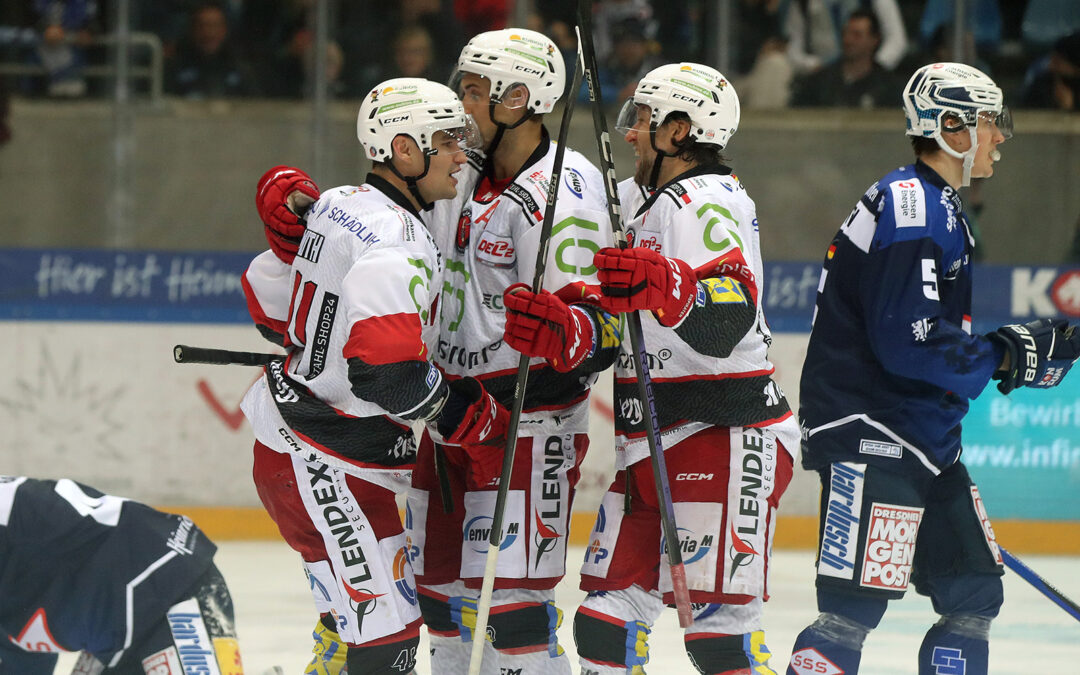 6:3! Eispiraten mit Derbysieg in Dresden