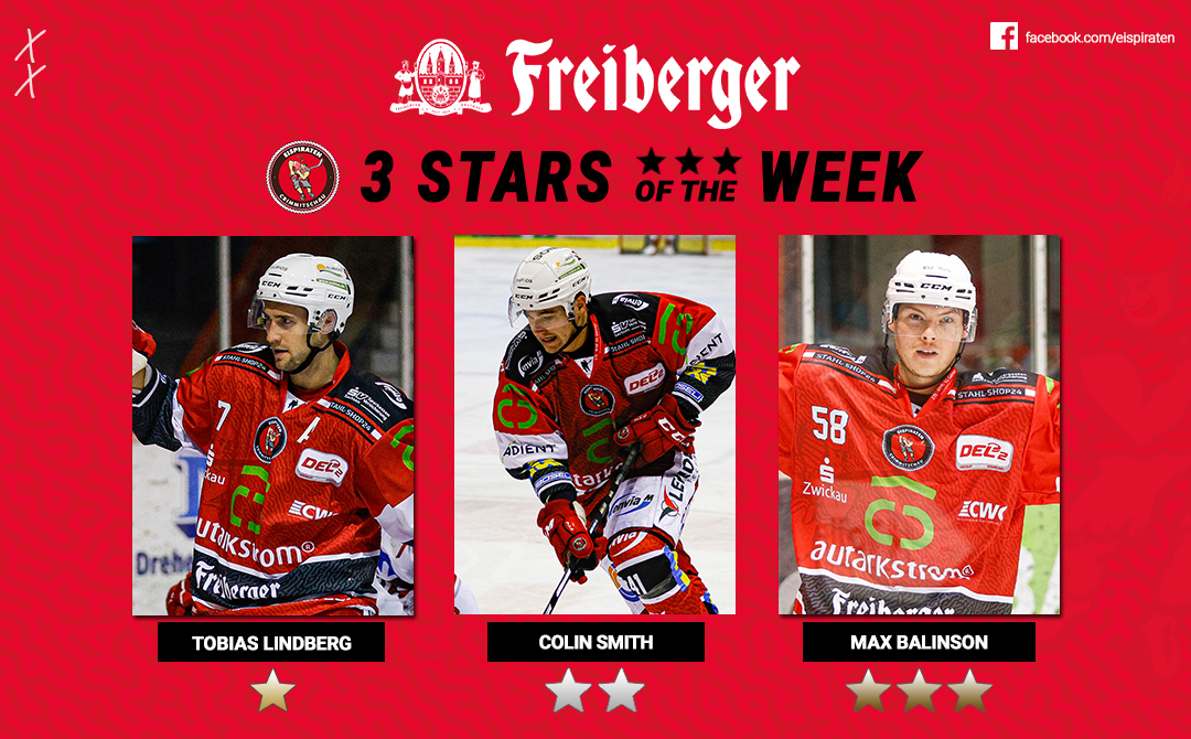 Tobias Lindberg ist ,,Freiberger Star of the week“