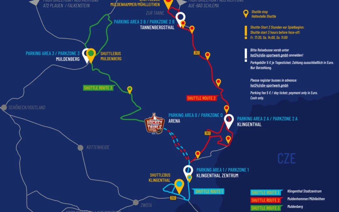 Infos zum Shuttle-Verkehr beim Hockey Outdoor Triple