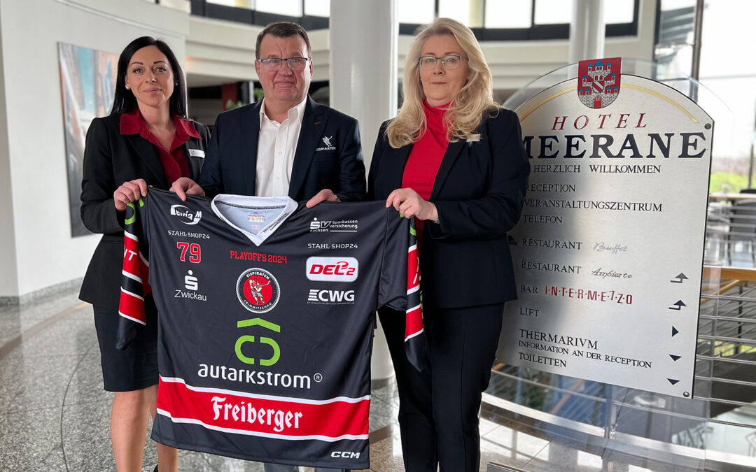 Eispiraten und Hotel Meerane bauen Zusammenarbeit aus