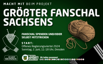 Größter Fanschal Sachsens