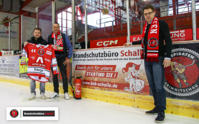 Brandschutzbüro Schalla wird Eispiraten-Partner