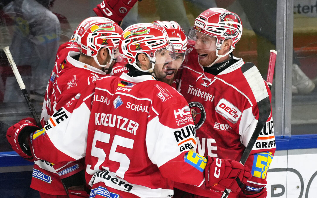 Positive Richtung fortsetzen: Eispiraten treffen auf Freiburg und Krefeld