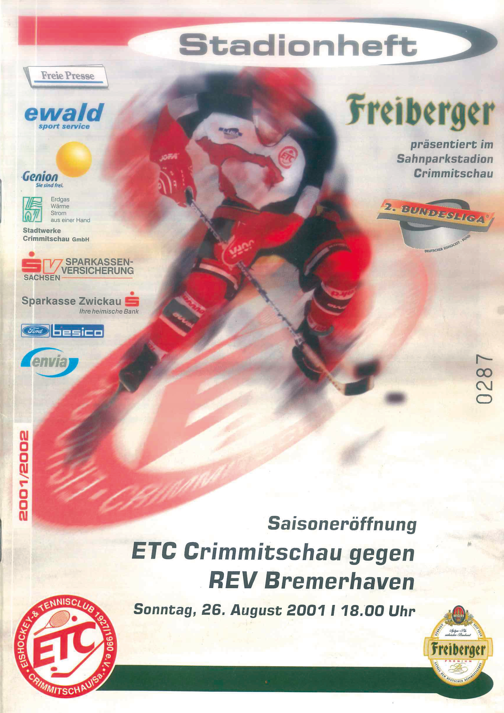 Saison 2001-02 ETC Crimmitschau - REV Bremerhaven-1
