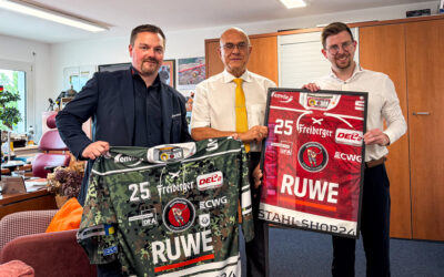 Eispiraten besuchen Standorte ihres Hauptsponsors RUWE Gruppe